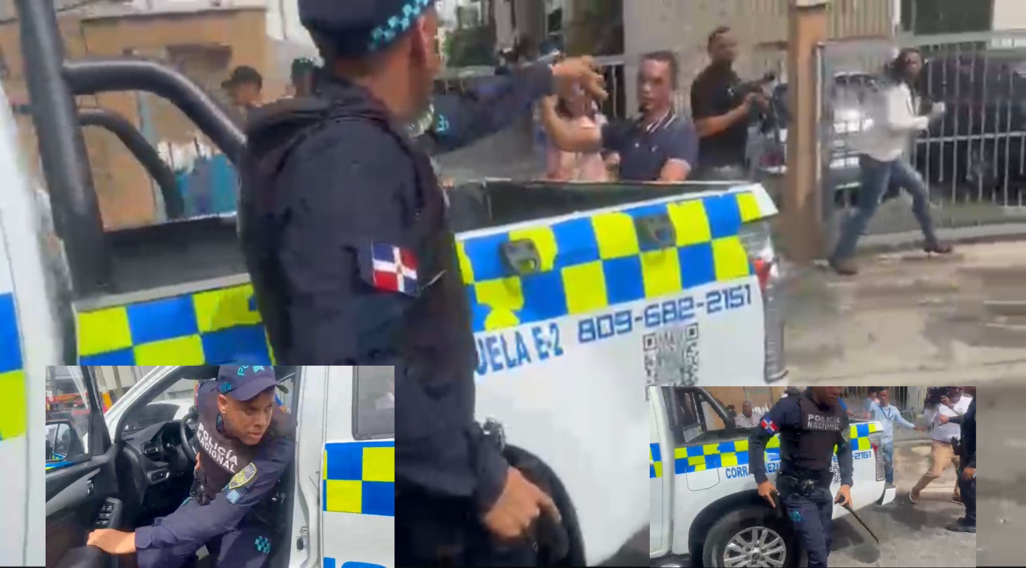 Reporteros gráficos denuncian agresión policial durante cobertura en centro educativo de Santo Domingo Este