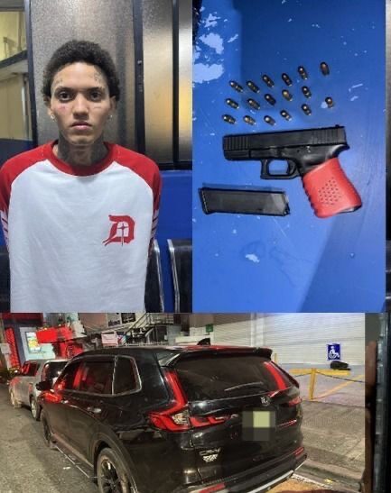 Policía Nacional detiene otra vez a “Onguito Wa” y a otro hombre durante operativo preventivo; ocupan arma de fuego ilegal y yipeta en San Cristóbal