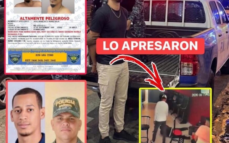 Entregan a las autoridades en Nagua a Julio Francisco Núñez Villa, acusado de matar a raso de la Policía