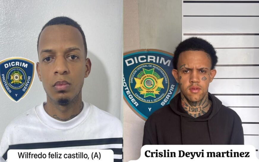 Policía apresa mediante entrega a dos hombres buscados por muerte de adolescente en Los Alcarrizos